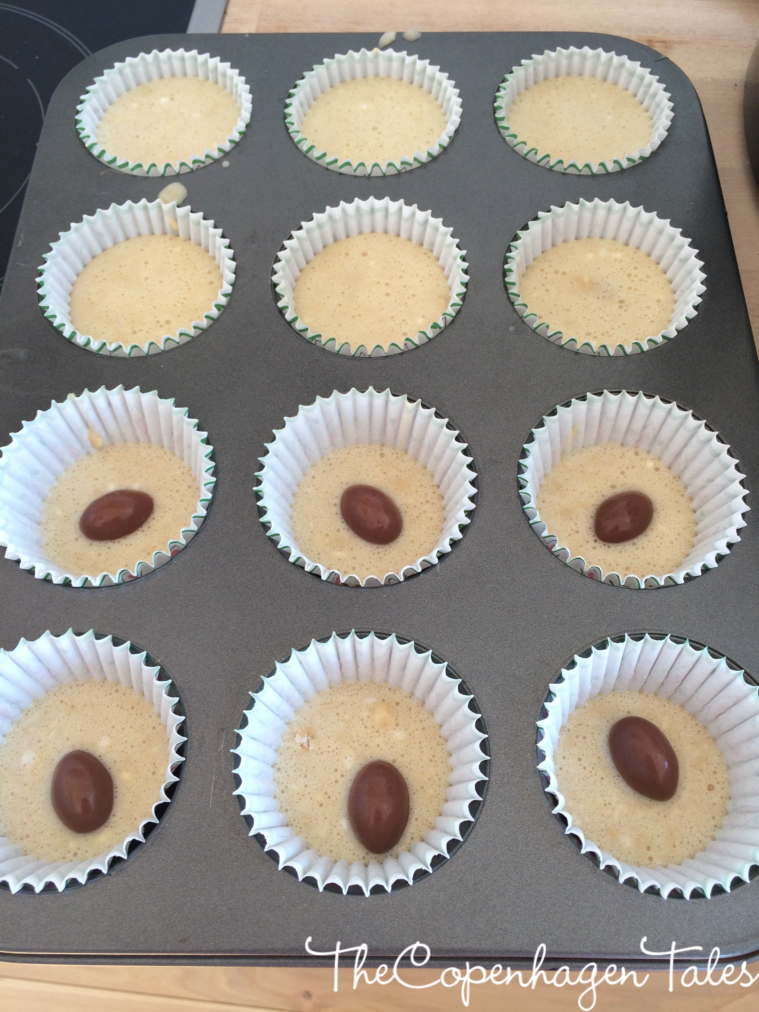 Hiding the chocolate eggs