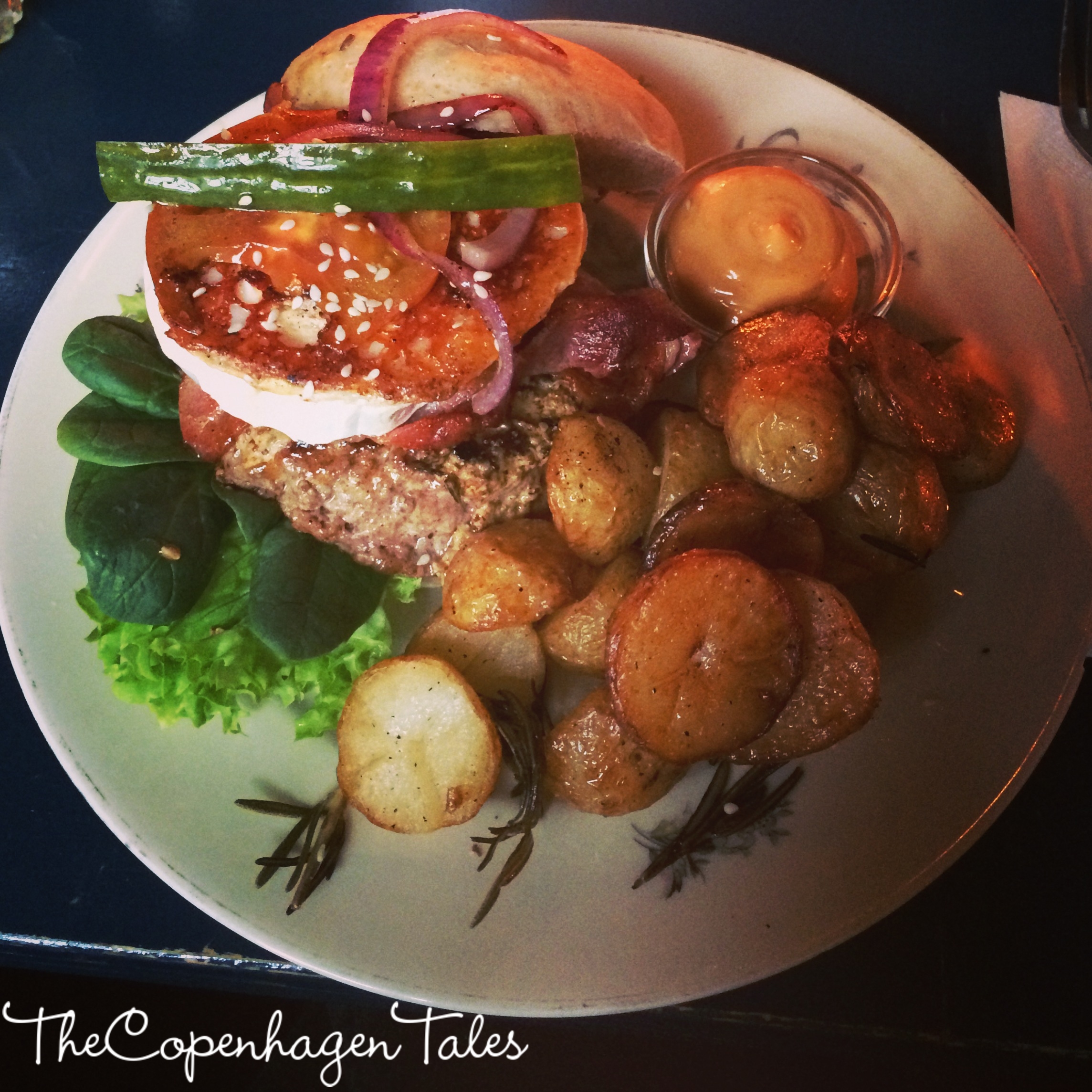 Goat's cheese burger